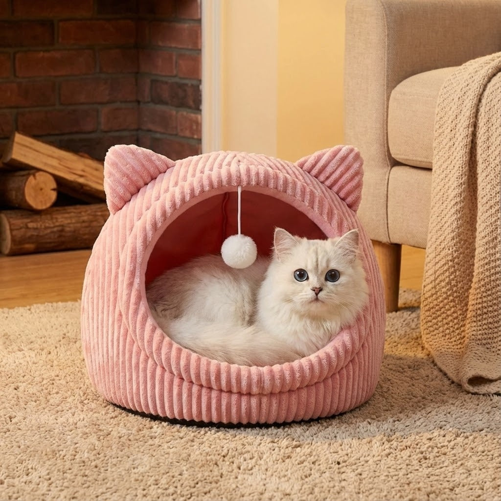 Elwado | Miękkie Legowisko Zimowe | Antypoślizgowy Spód | Wygodne Miejsce Odpoczynku